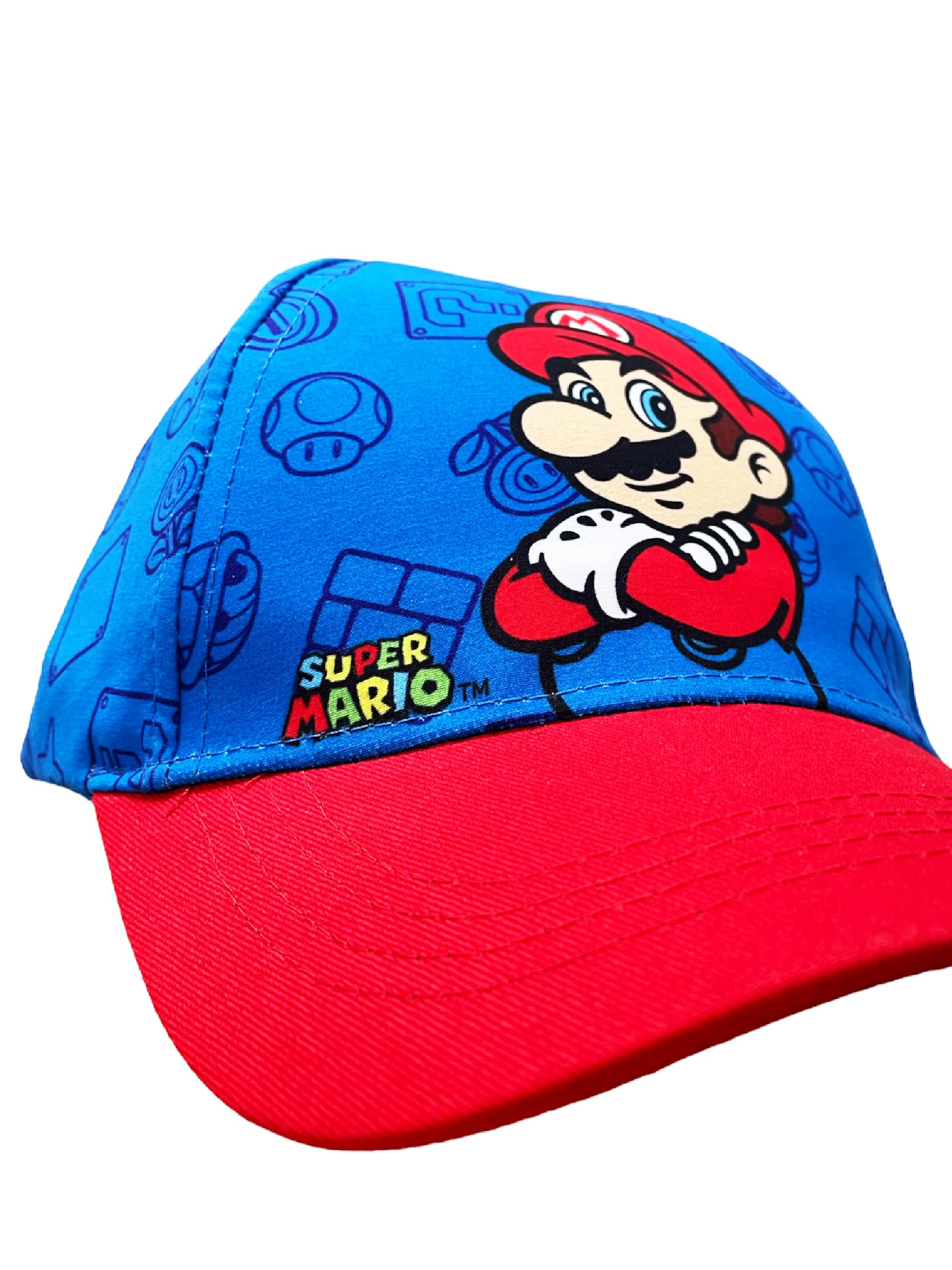 Cappello Super Mario. Cappellino per Bambini. Cappello da Baseball con Visiera.
