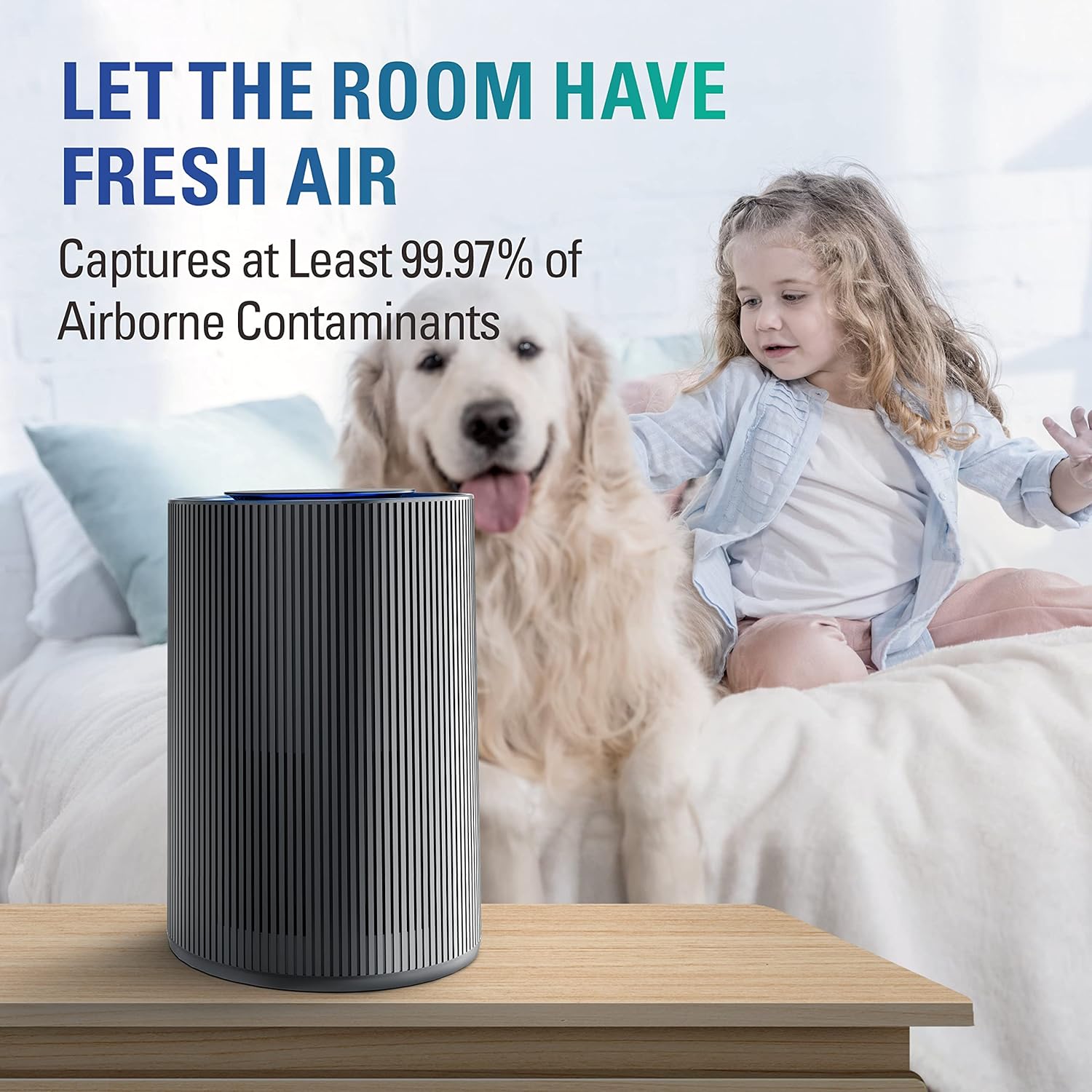 STEALTH Air Purifiers for Home Allergies Pets Hair Dander Pollen Up to 1345 Ft²/H, H13 True HEPA 3-in-1 Filter Air Cleaner, Ozone Free 24db Sleep Mode,3 Speeds Timer for Lage Room Dorm Bedroom - Image 5