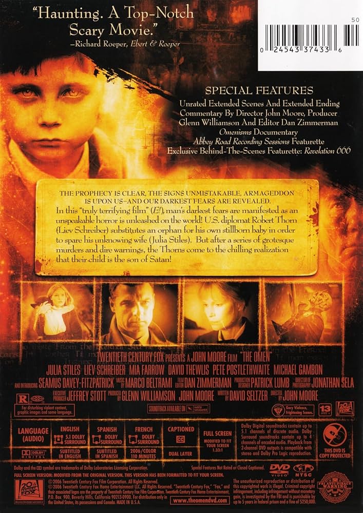 Amazon.co.jp: The Omen (Full Screen Edition) : DVD