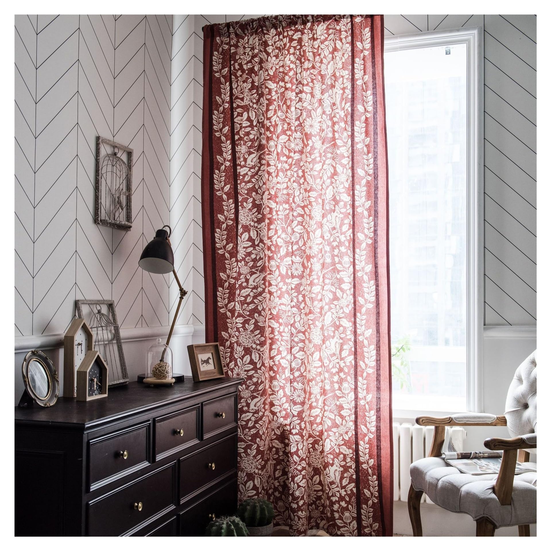 Cortinas para cocina semiopacas que evitan reflejos del sol en comedores y salas de estar
