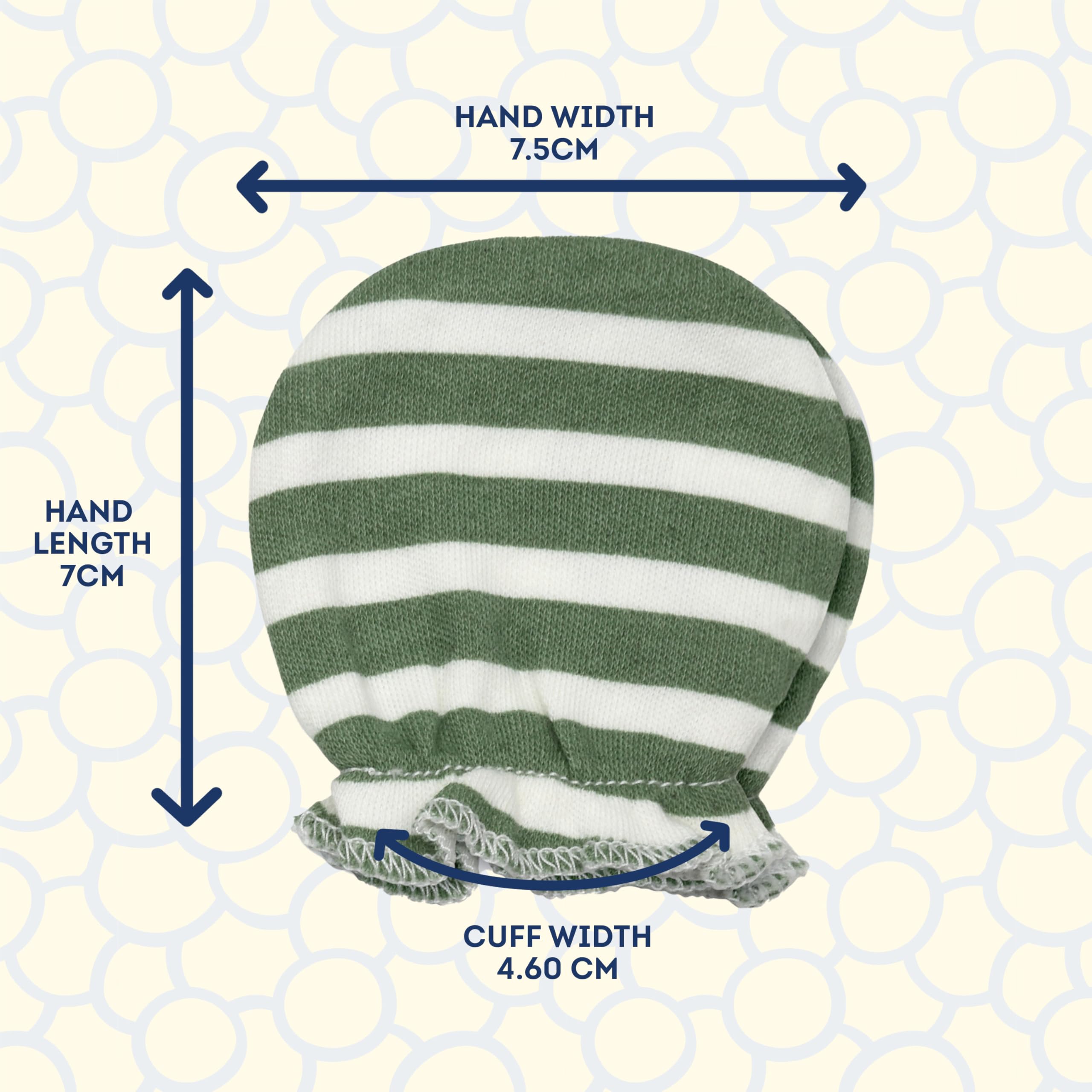 Fruit of the Loom Layette Collection - Scratch Mittens for Baby - 4-pack Star