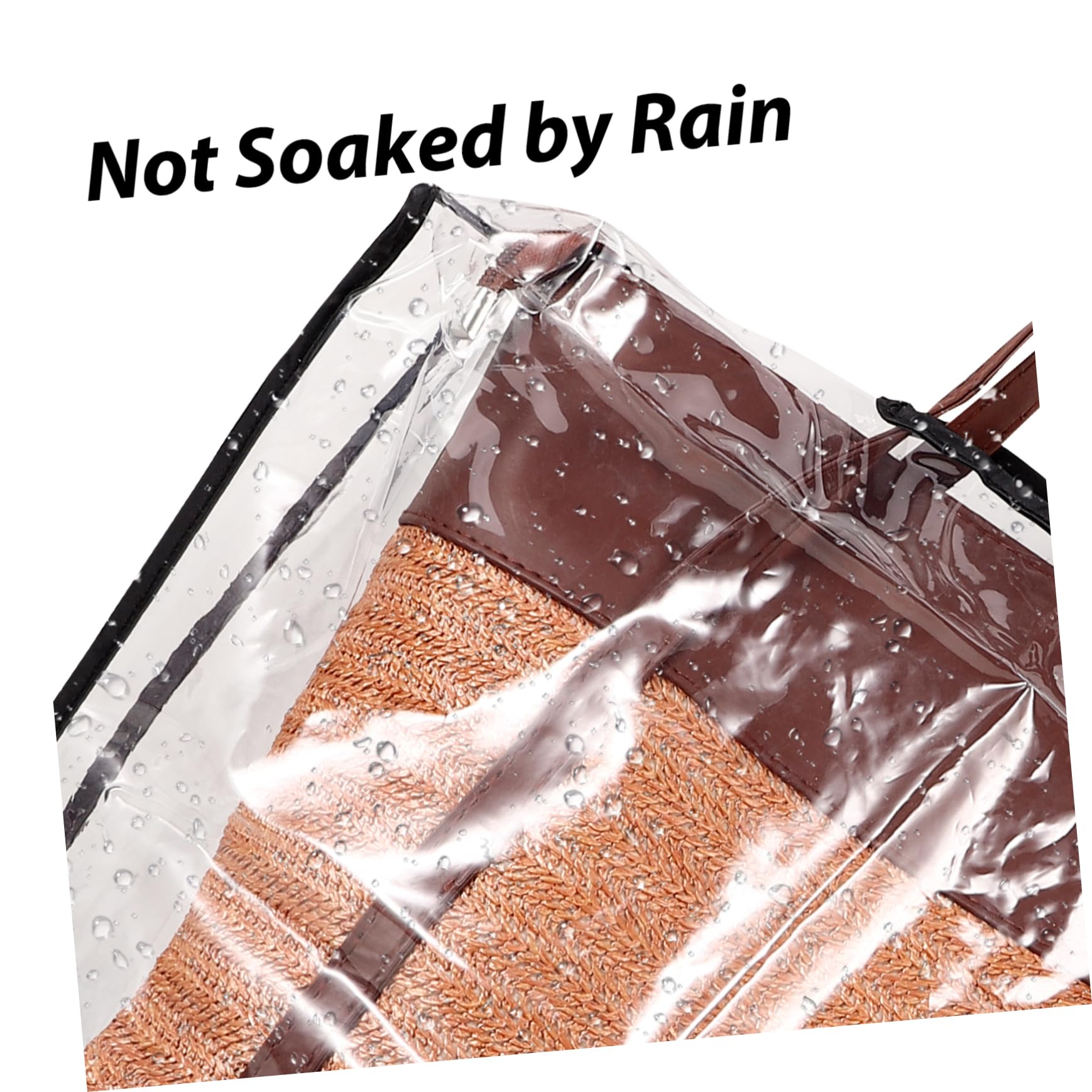 TOYANDONA Cubierta de Lluvia para Bolso Transparente Protector para Tote Accesorio Usar para Actividades Camping