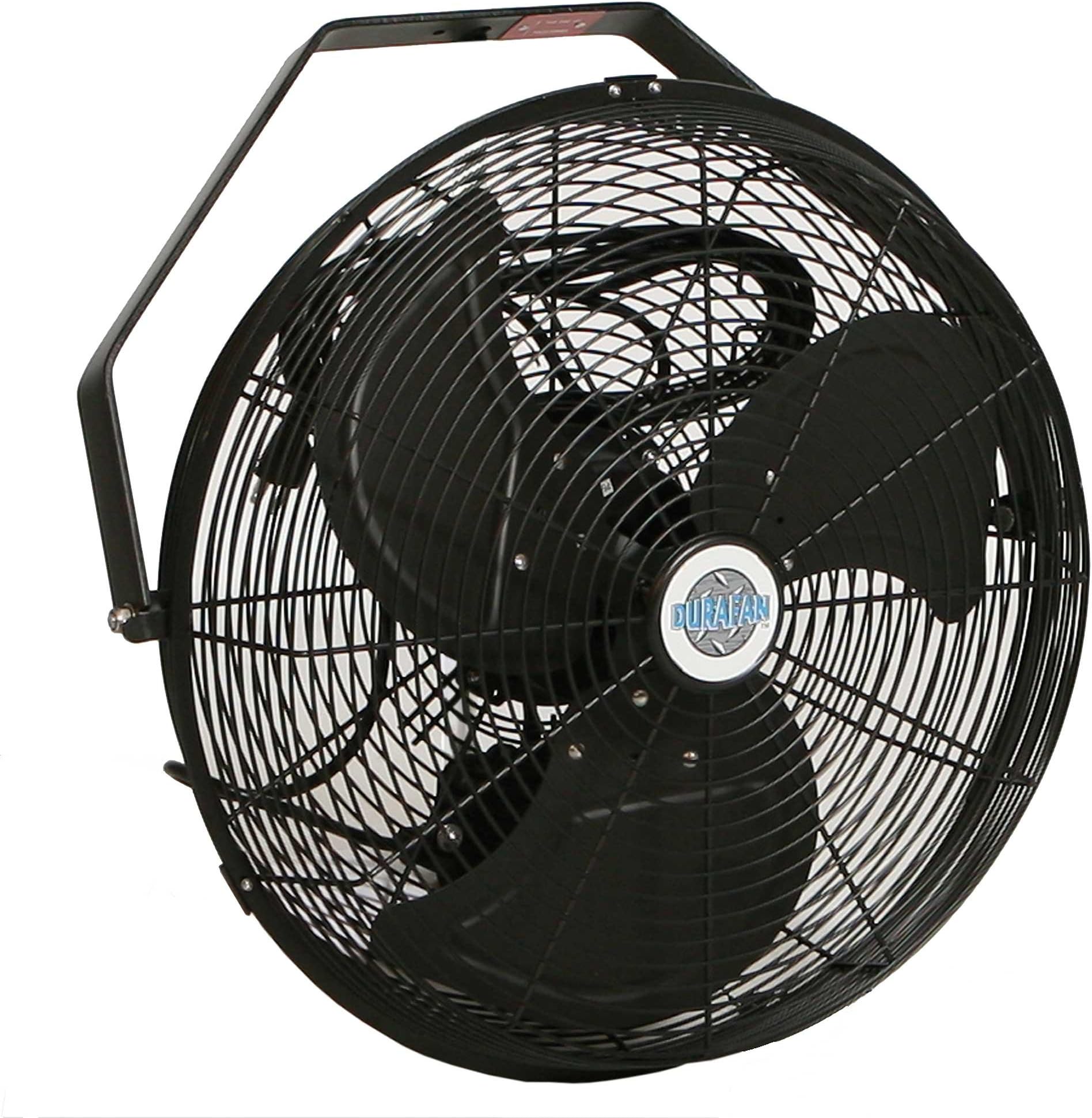 14" Indoor/Outdoor Non-Oscillating Wall Mount Fan - Black