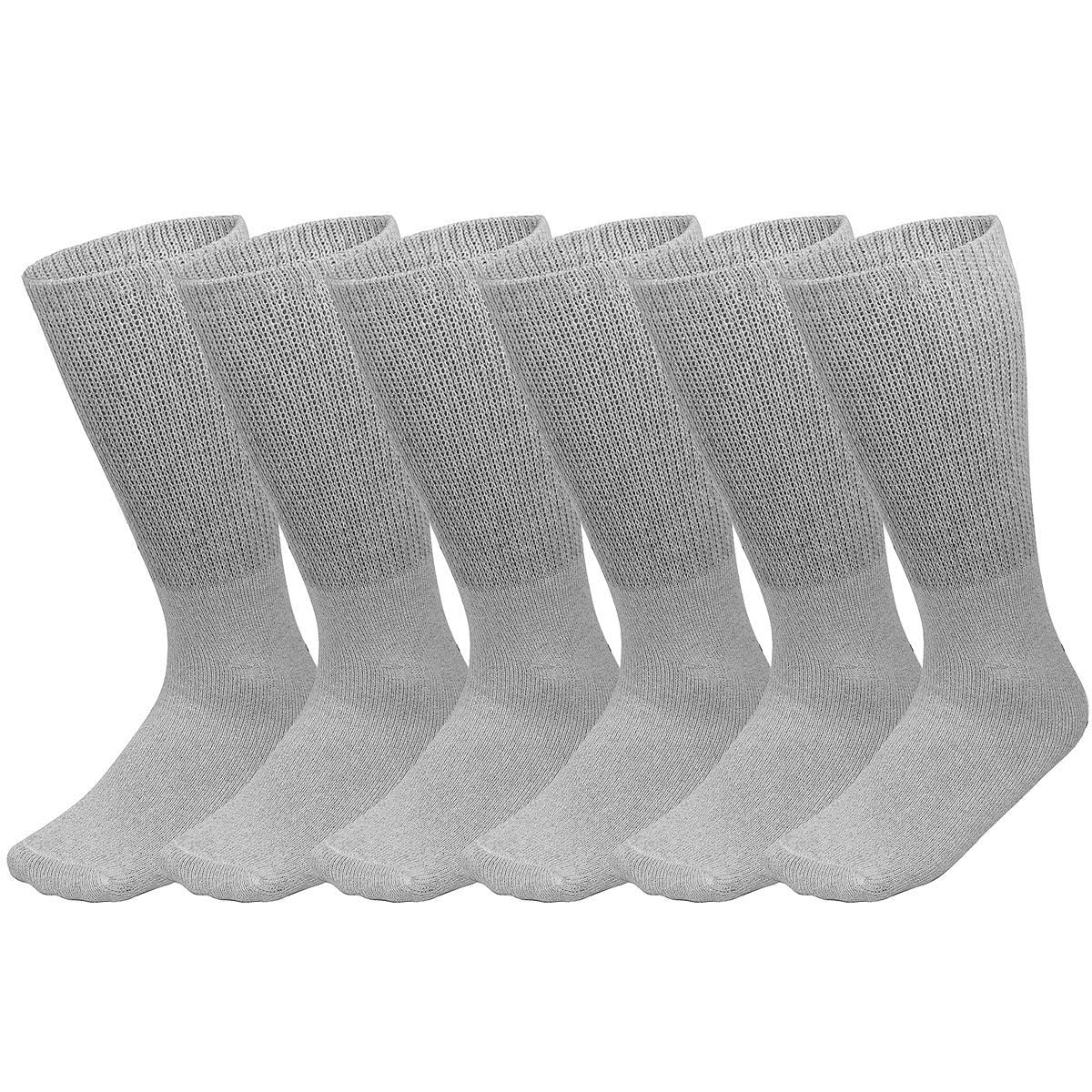 Falari Physicians Approved Diabetic Socks Crew Unisex 3, 6 or 12 Pack