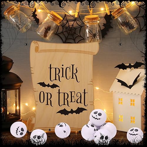 Miniatura 7 de Jerify 30 bolas de estrés de Halloween de 1.57 pulgadas de espuma de poliuretano, mini bolas de estrés de espuma de Halloween para suministros de