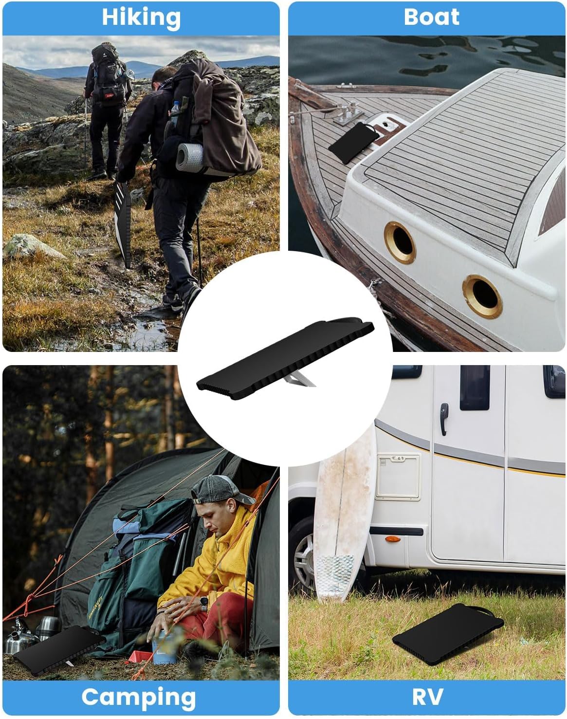 Mwin Starlink Mini Protective Cover - Waterproof & Scratch-Resistant Starlink Mini Accessories Silicone Case, Portable Protector with Wavy Edge Design for Satellite Antenna, Perfect for RV (Black)
