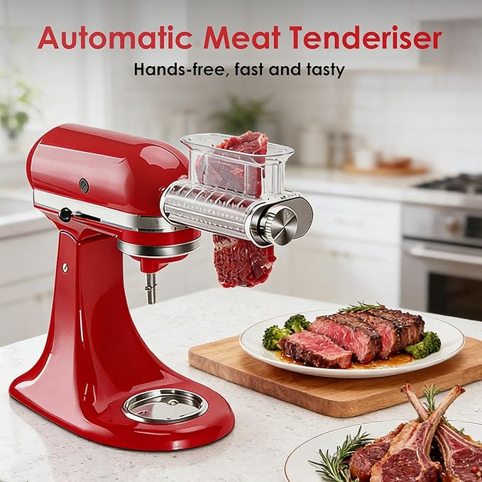 Ablandador de Carne para KitchenAid, 3 Niveles Ajustables, Acero Inoxidable miniatura 3