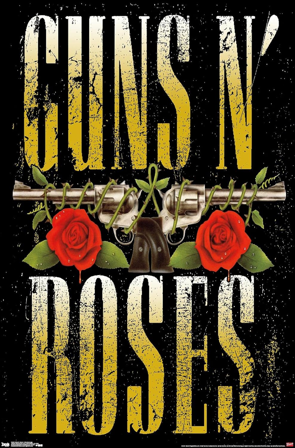 Amazon.com: Guns N' Roses - Stacked Logo Wall Poster, 34L