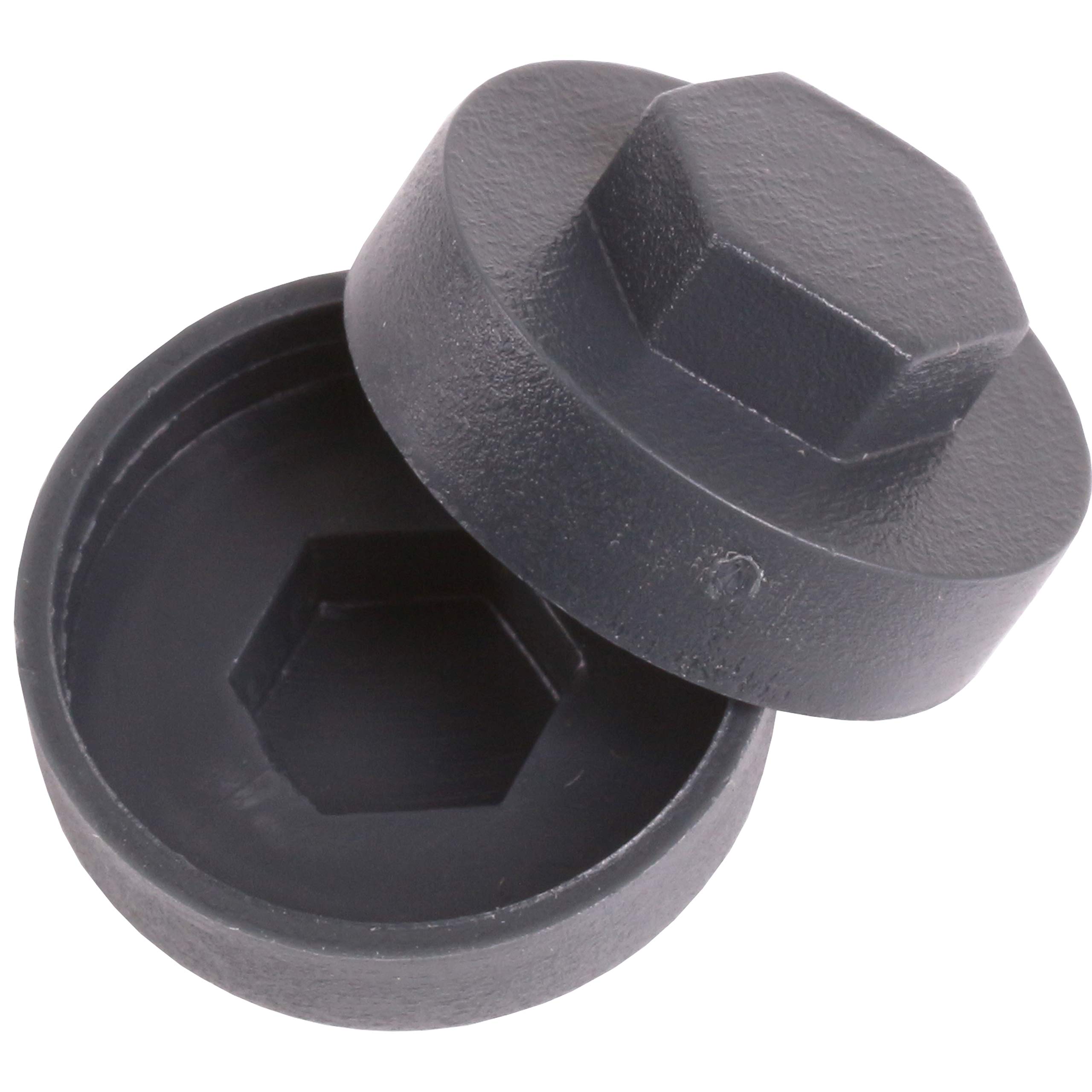100x 16mm Dark Grey Hex Roofing Screws for 8mm Recess