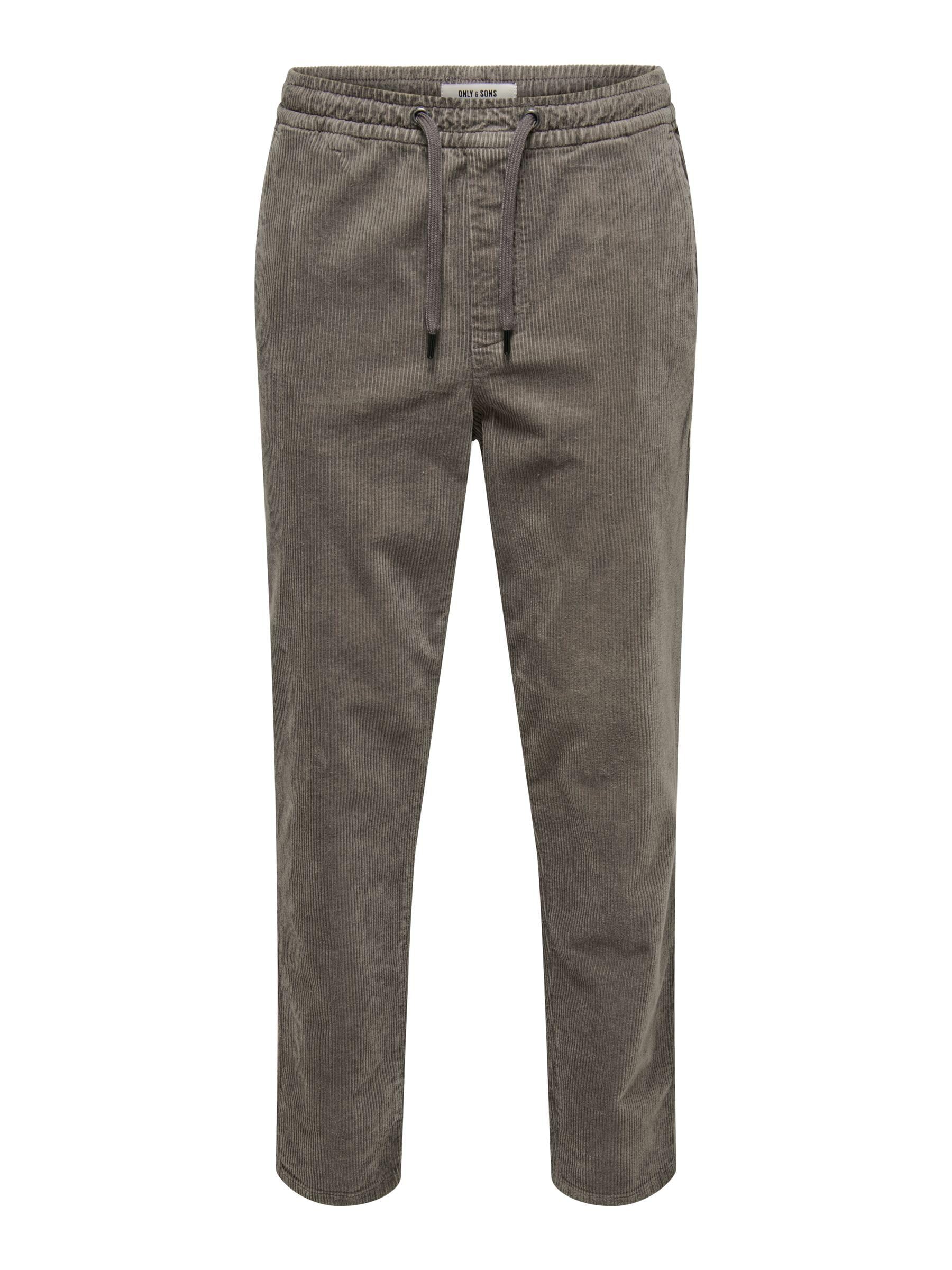 ONLY & SONS Mens Onslinus Tap Corduroy 0185 Pant Noos, Falcon, S UK