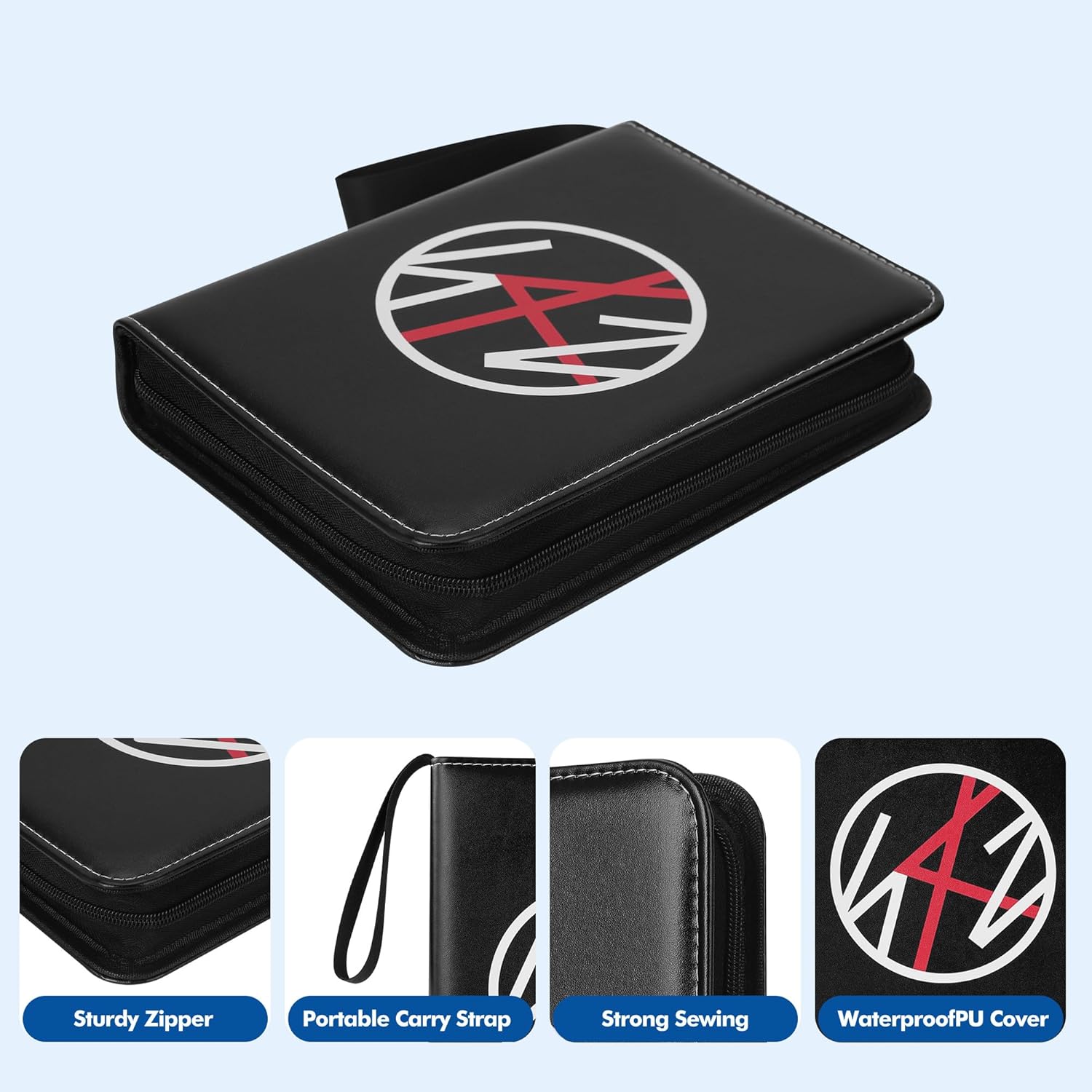 Stray Photocard Binder with 400 Pockets, Stray Merch Album, PhotoCard Holder for Stay Fans Gifts (Black)