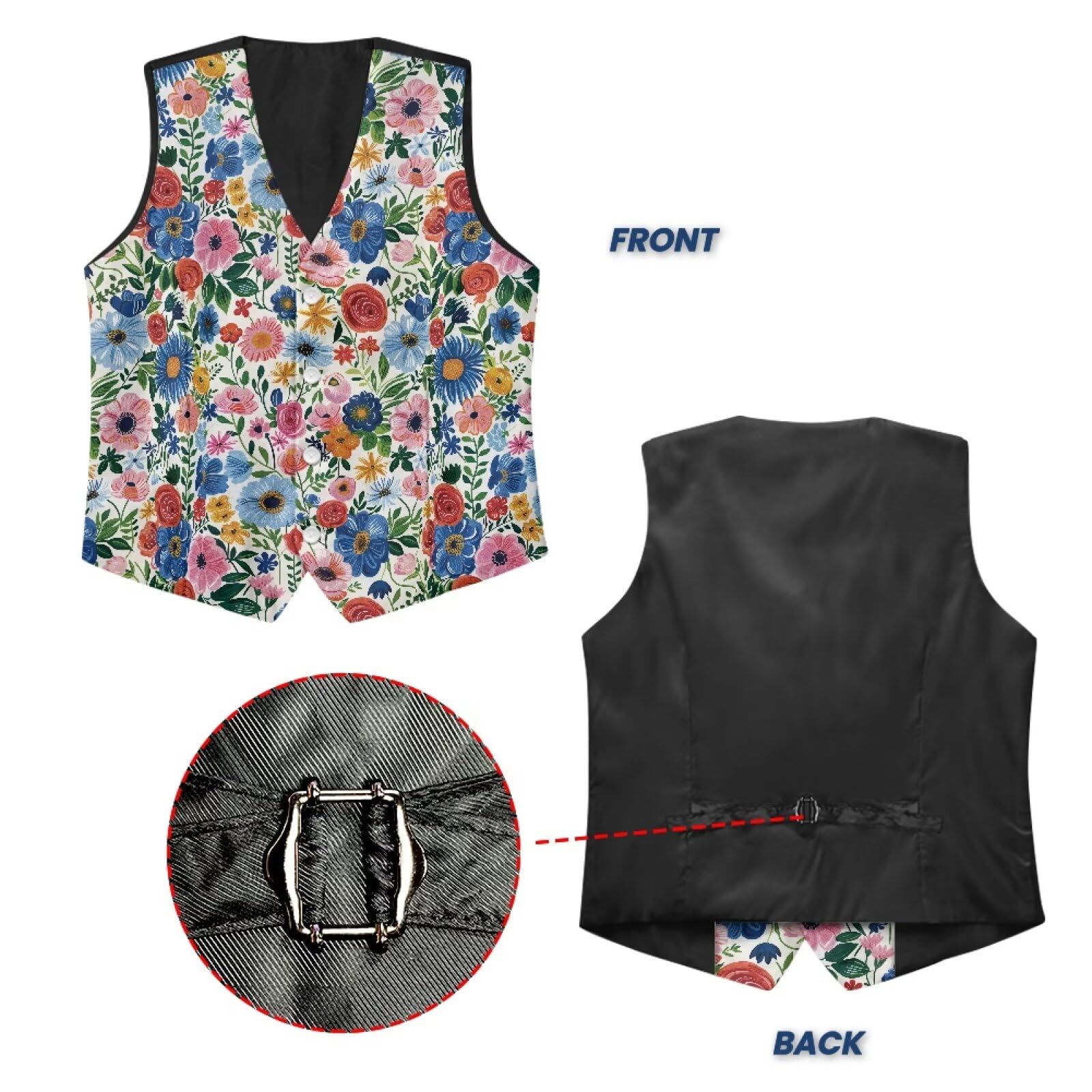 Biyejit Chaleco de camuflaje para hombre, chaleco formal con botón, cuello en V, para negocios, fiesta de esmoquin S-4XL