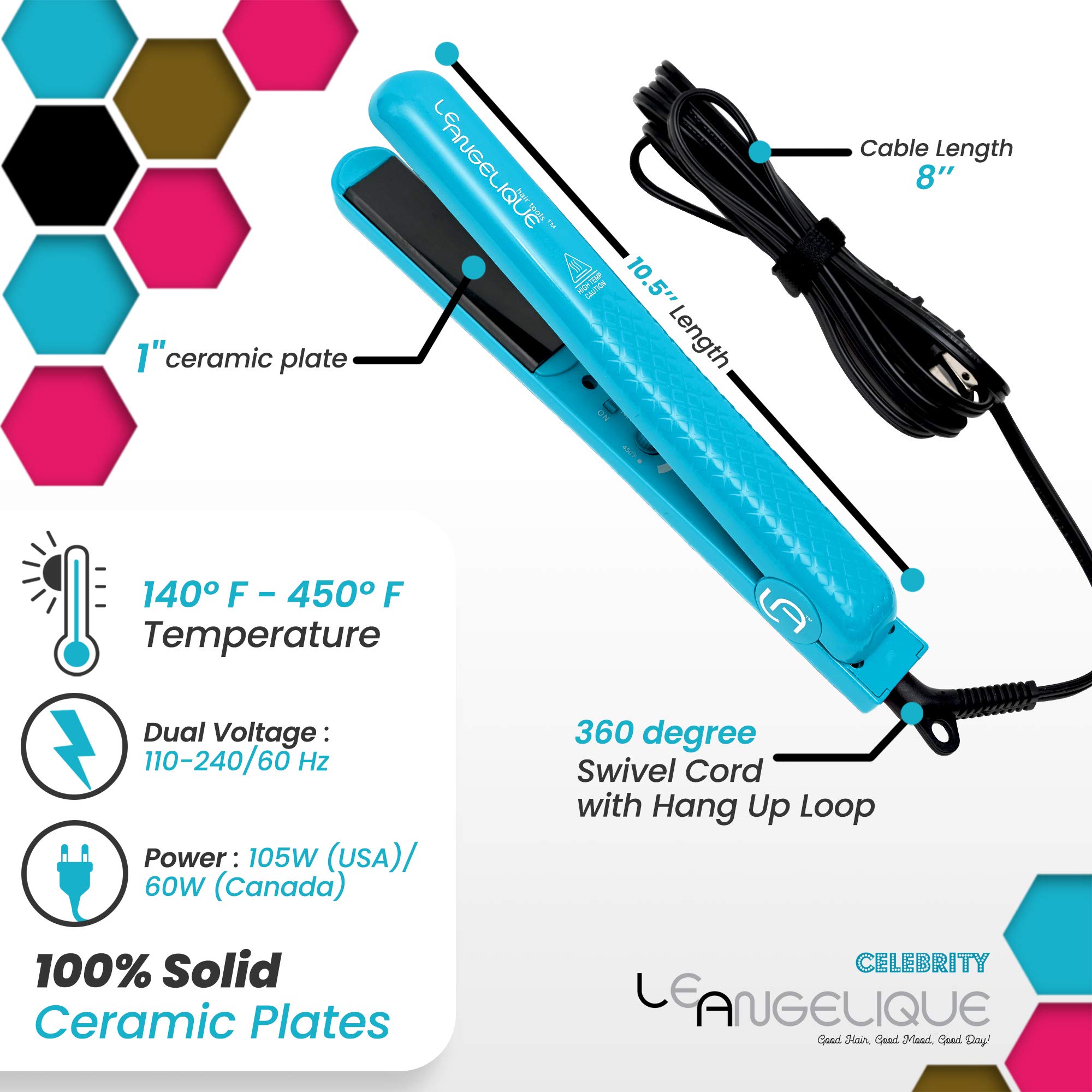 Amazon.com: Le Angelique Celebrite Pro Flat Iron  display picture 1