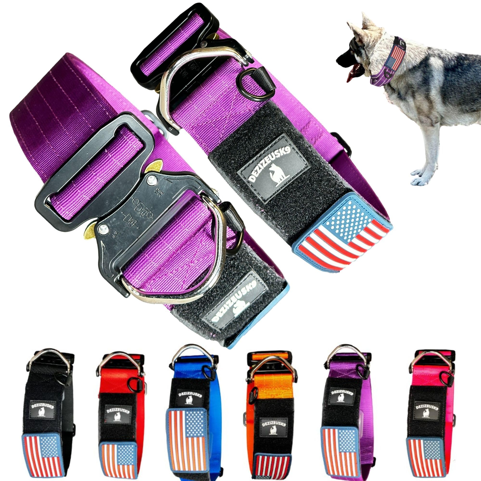 DEZIZEUSK9 Tactical Dog Collar