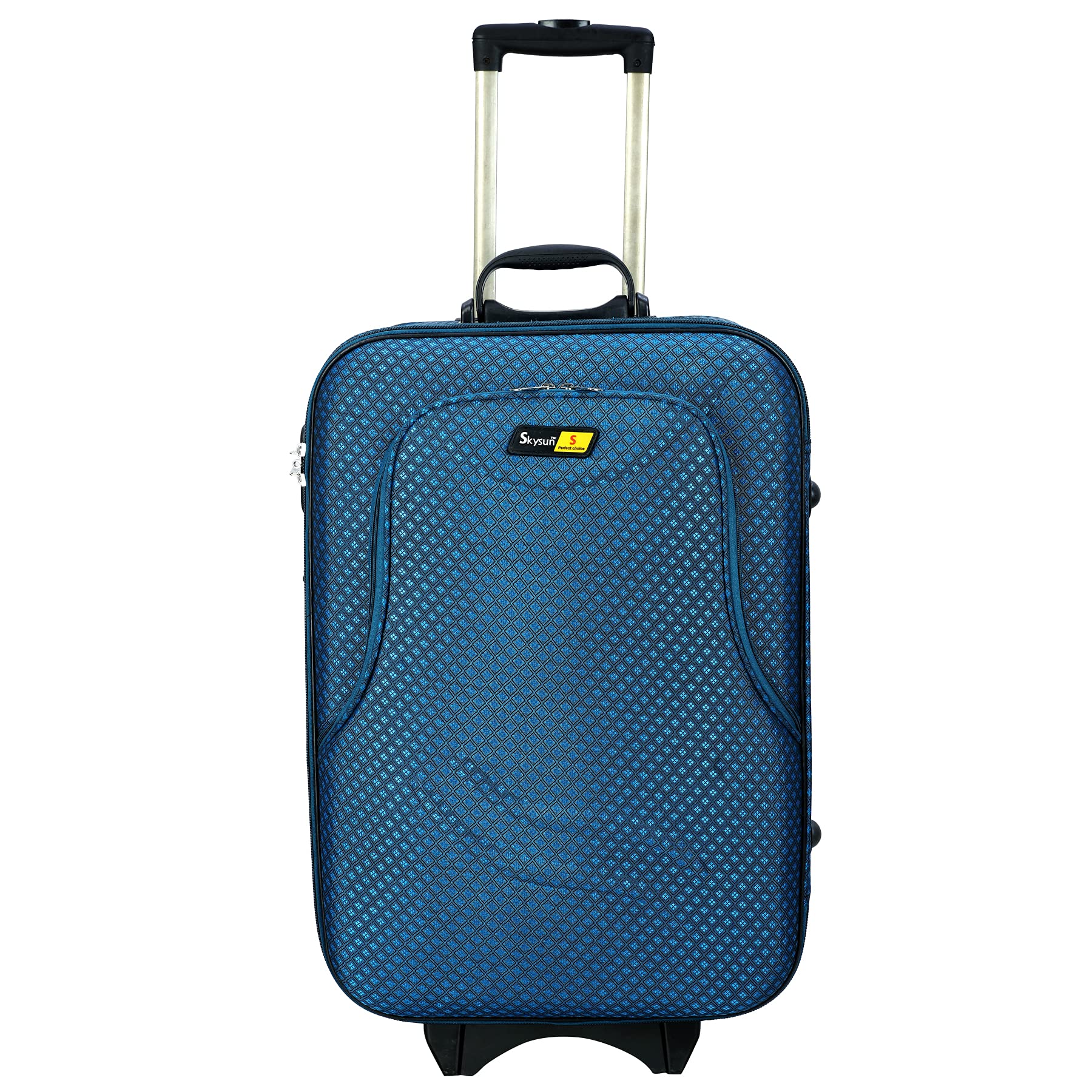 Skyline 20 Inch Polyester Lightweight Trolley Bag/Suitcase Bag with Wheels for Men and Women (Green)