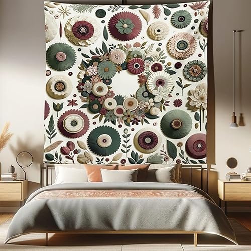 Miniatura 168 de Ambesonne Tapiz de fiesta de los años 70, caja retro en arte pop, música de baile, composición colorida impresa, para colgar en la pared para