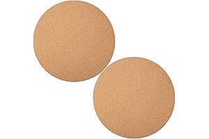 Boao Cork Coaster Round Heat-Resistant Trivet for Plants, Kitchen, and DIY Crafts