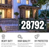 Vista 4 de Reflective Mailbox Numbers Sticker for Outside, 1.5 Inch, For Mailbox, Windows, Door, Trucks and Homes, Three Character Custom Address Numbers