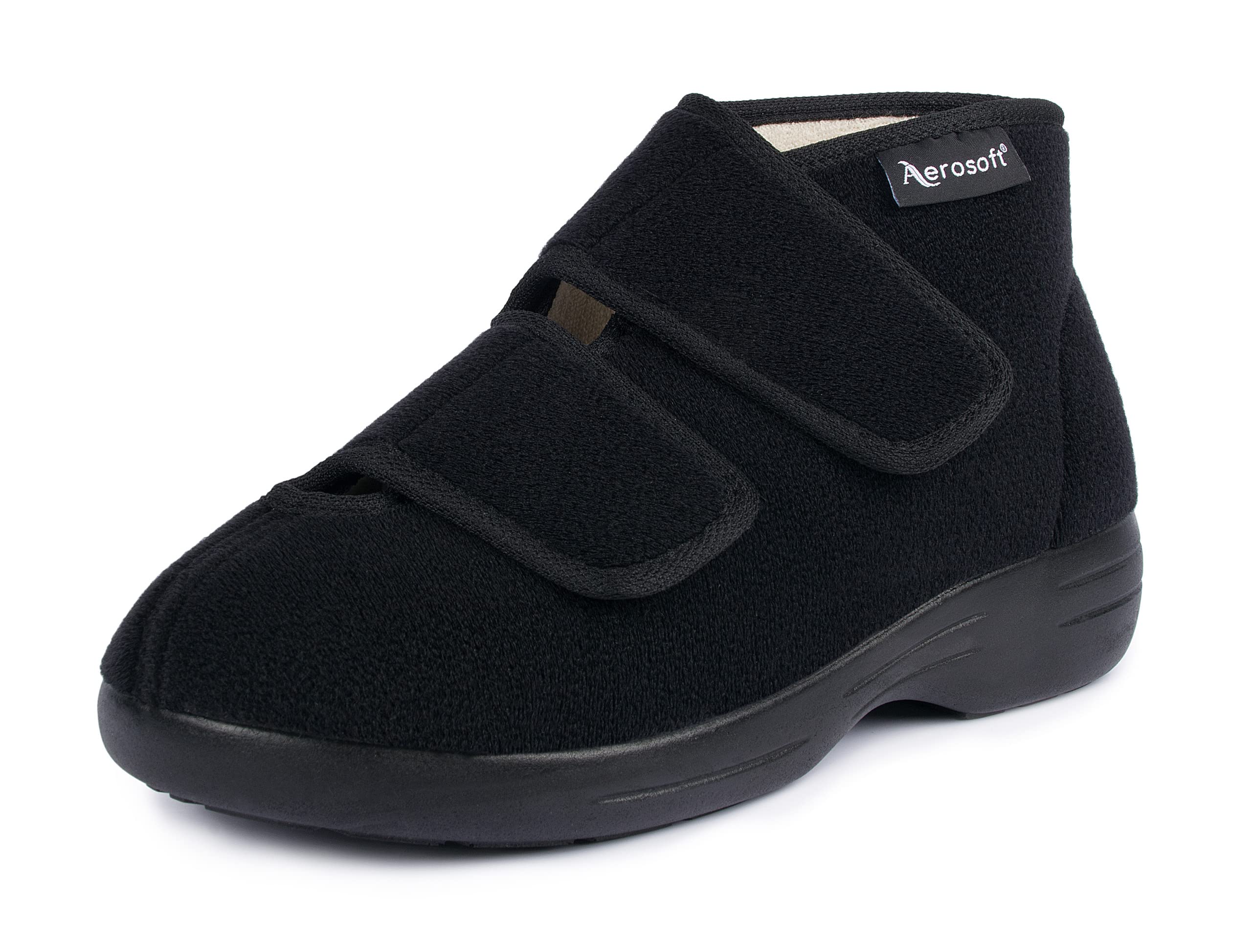 Aerosoft Klett-Stiefel Stretch 13 Damen Herren Hausschuh Weite G-H Wechselfußbett