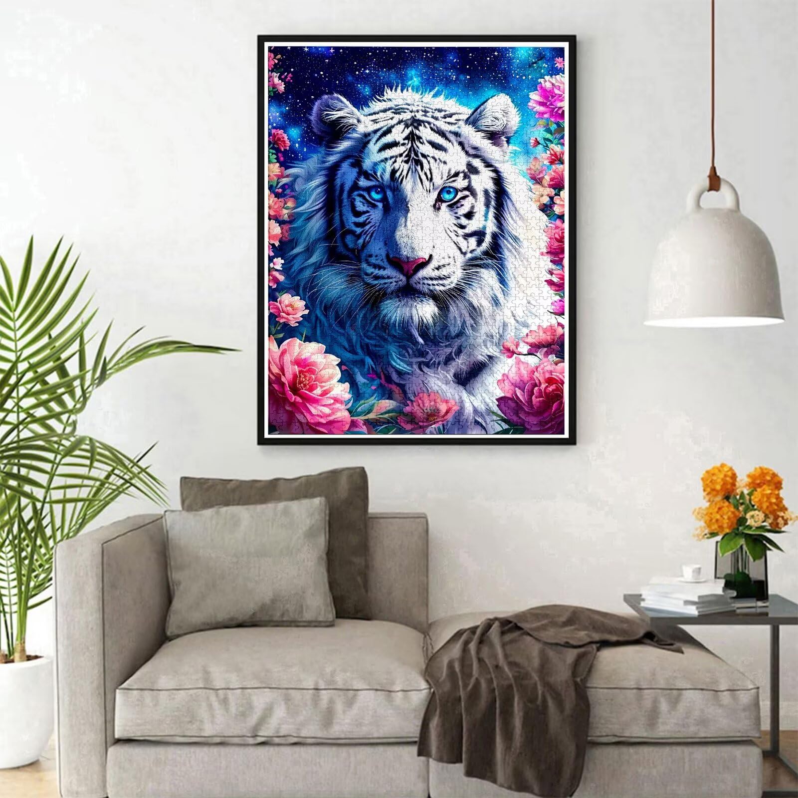 Puzzle 4000 elementów, róża, puzzle dla dorosłych, DIY, duże maty do puzzli, drewniane puzzle dla dorosłych i dzieci od 12 lat, drewniana układanka tygrys, gra zręcznościowa dla całej rodziny