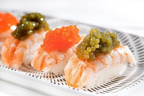 Miniatura 6 de Eurocaviar - Perlas de caviar de huevas de salmonete rojo Shikran – Huevas de pescado resistentes al calor para sushi, tapas y platos gourmet –