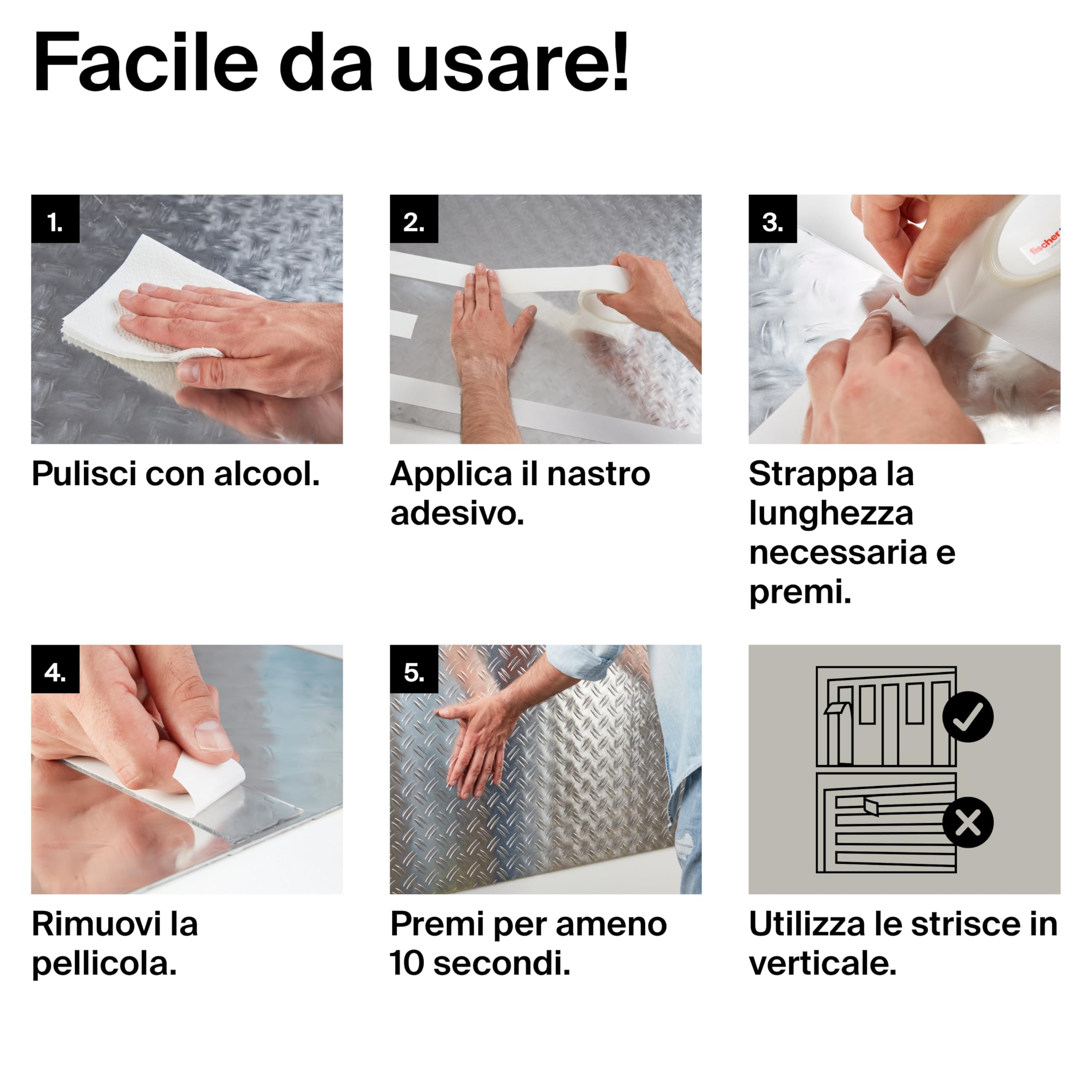 UPwoktem Nastro Biadesivo Extra Forte, 60 Pezzi Cuscinetti Adesivi In Schiuma Impermeabile, Cuscinetti Autoadesive, Nastro Di Ricambio Per Foto, Auto, Casa, Ufficio - Foto 12