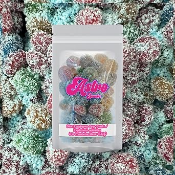 Super Sour Blue Raspberry Gushers, Viral Candy, Extra Sour Gummy, 6 Ounce