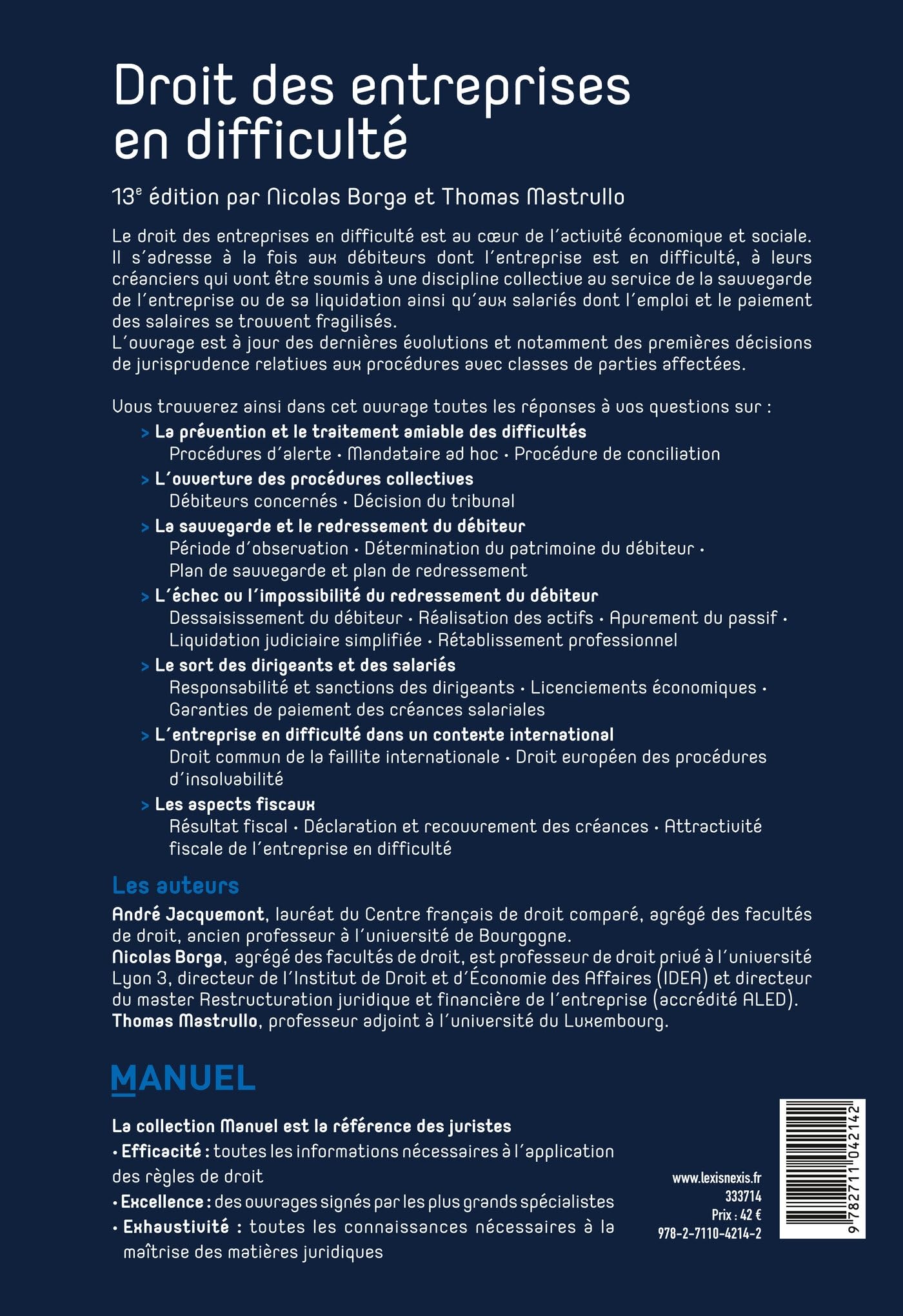 Droit des entreprises en difficulté