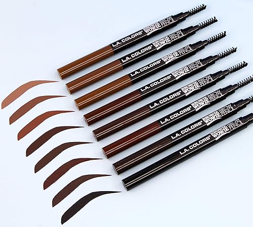 Miniatura 4 de L.A. COLORS Browie Wowie - Lápiz para cejas, marrón cálido CBP404