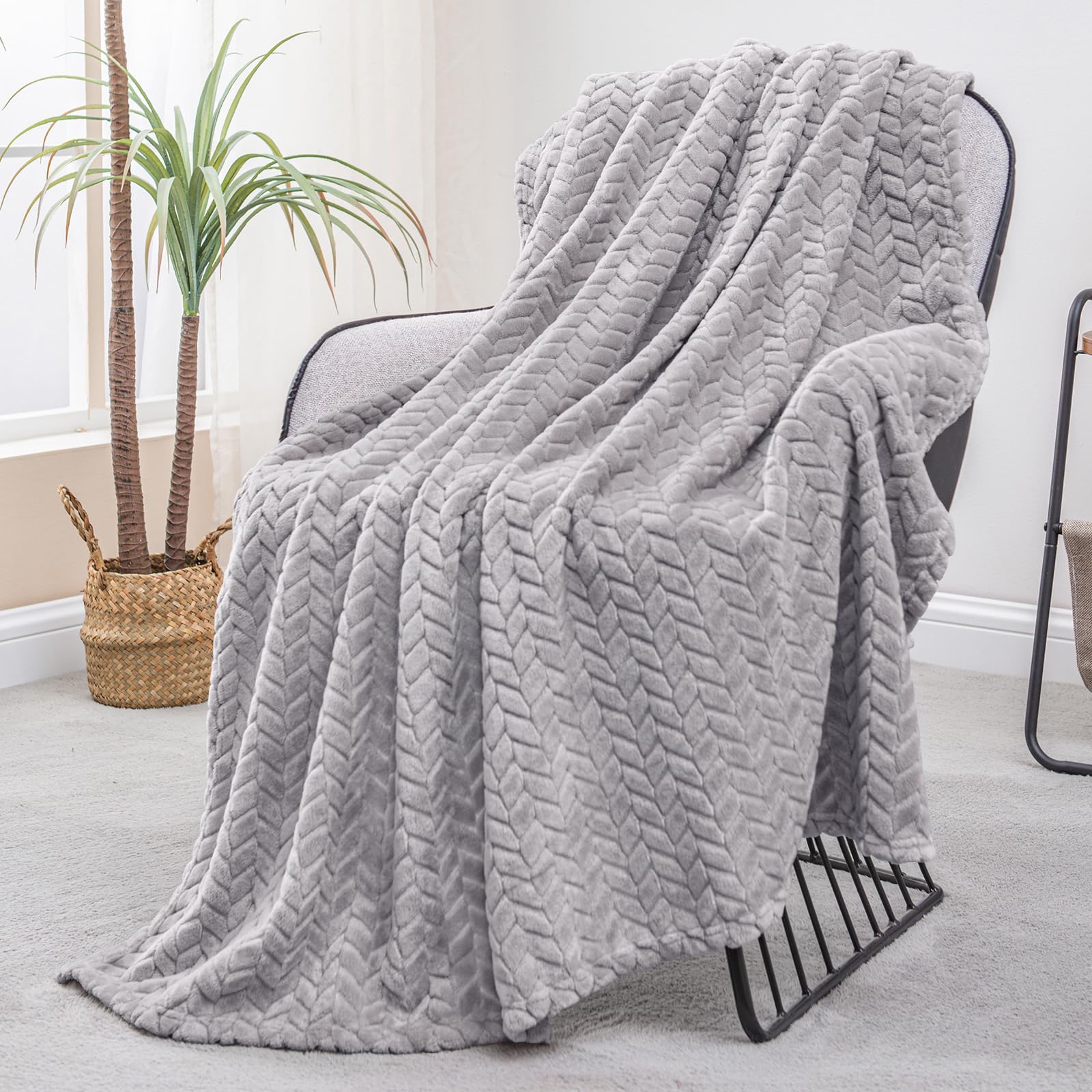 Exclusivo Mezcla Manta Polar Sofá, Cubrecama Ligera, 130 x 170 cm OEKO-TEX STANDARD 100