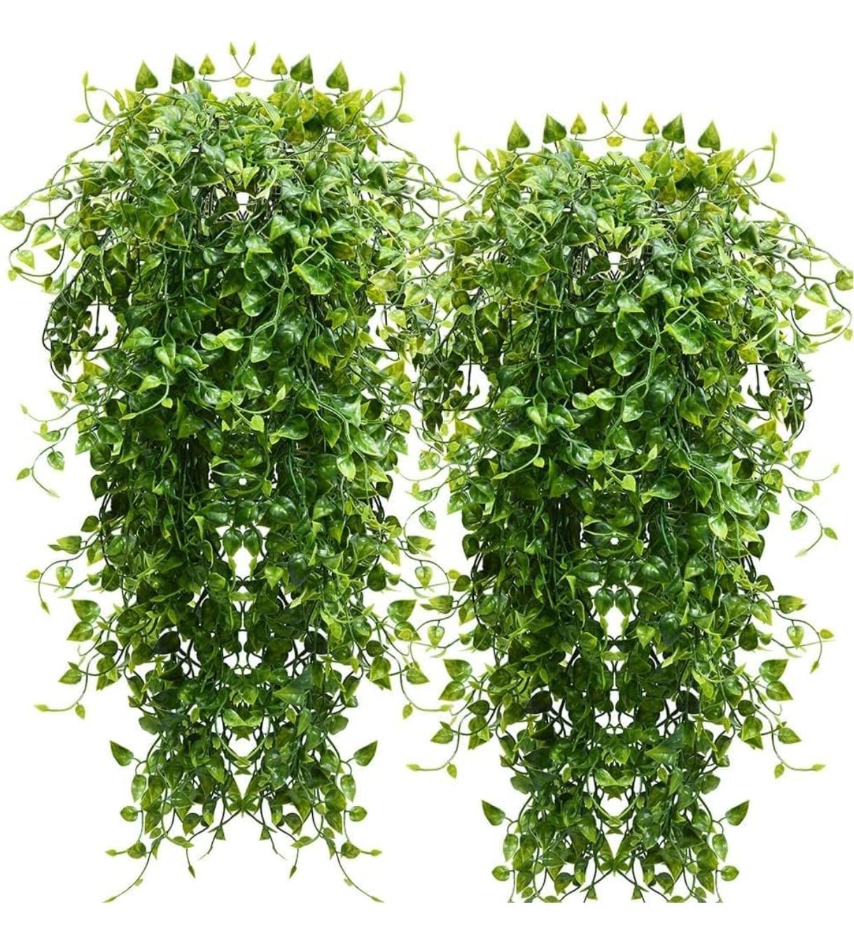 Artificial Hanging Plants - White Eucalyptus Fern -14