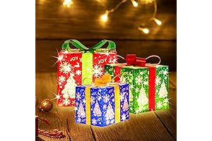 Extra Large Lighted Gift Boxes - Christmas Decoration Outdoor