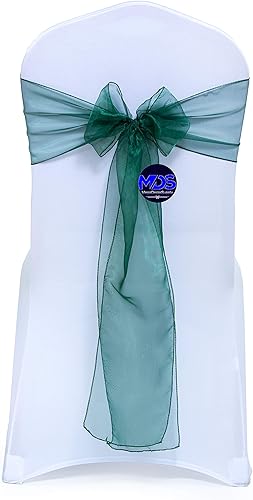 Miniatura 7 de Bandas de organza para decorar sillas en bodas y eventos, 100 unidades, organza, Lavanda, 10