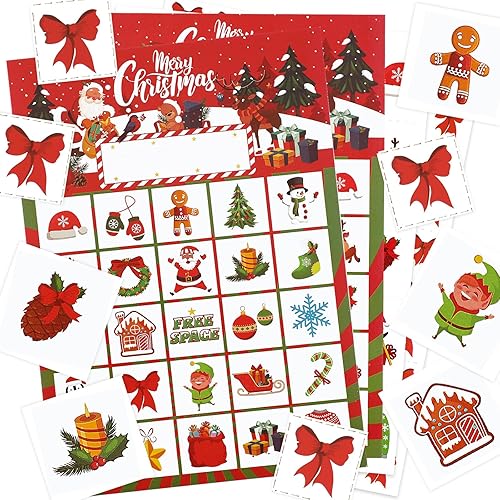 JULMELON Juegos de bingo de San Valentín, 24 jugadores de San Valentín para adultos, tarjeta de juego de bingo de San Valentín para actividades de