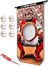 GoSports Football & Baseball Toss Games Available in Football Red Zone Challenge or Baseball Pro Pitch Challenge Choose Between Backyard Toss or Door Hang Targets