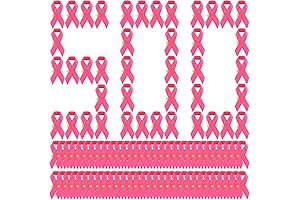 500-Count Pink Ribbon Lapel Pins for Breast Cancer Awareness Events