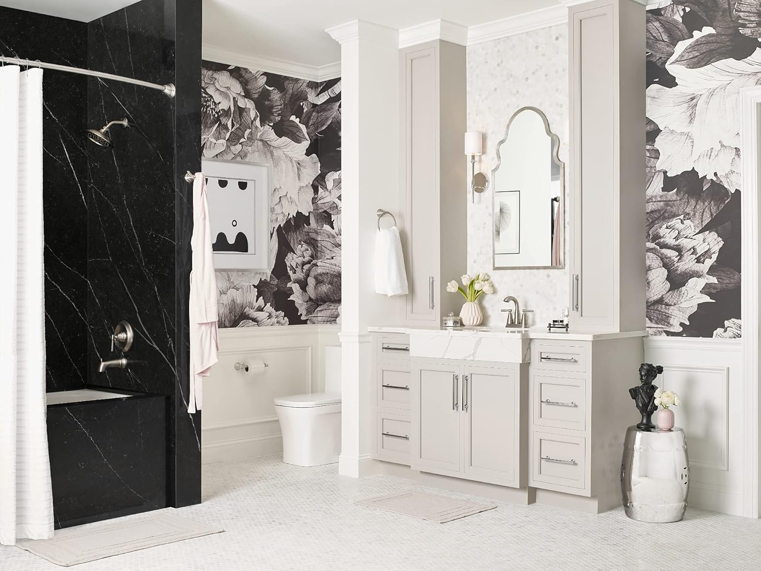 Product Deal Moen MY0386BN Halle Single Post Bathroom Hand Towel Ring, Brushed Nickel