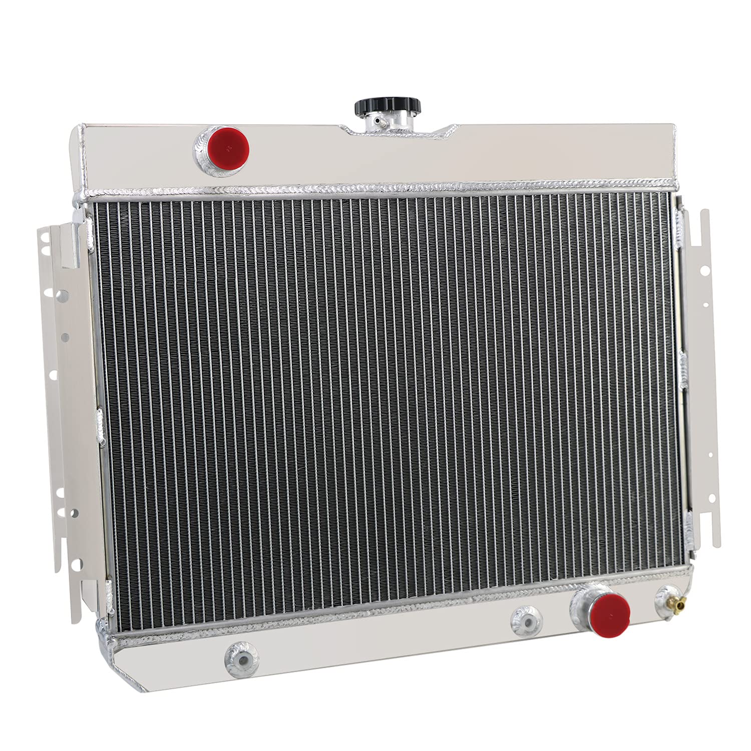 CoolingCare 4 Row Core Aluminum Radiator for Chevy Chevelle 1964-1967, Caprice 1966-68, Impala 1963-