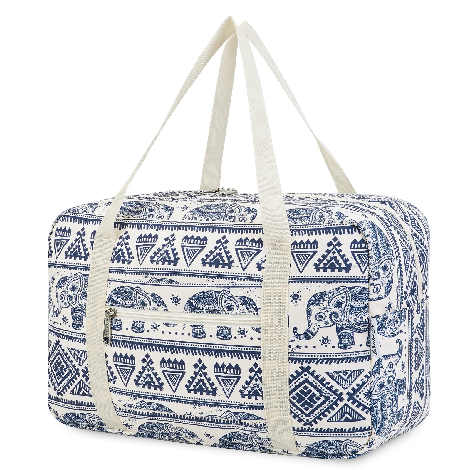 for Ryanair Cabin Bags 40x30x20 Underseat Foldable Travel Duffel Bag Holdall Tote Carry on Hand Luggage Overnight for Women and Men 20L (Elephant)