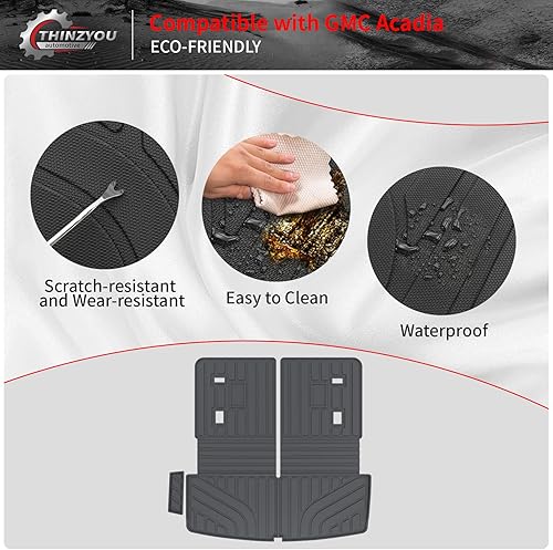 Vista 144 de Alfombrilla de carga compatible con Nissan Pathfinder 2022-2024 2025, forro de carga TPE para todo tipo de clima, accesorios Pathfinder 2023