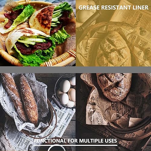 Miniatura 3 de 400 hojas de papel para alimentos, hojas de papel prémium de 10 x 10 pulgadas, resistentes al agua y a la grasa, forros a prueba de grasa para botes