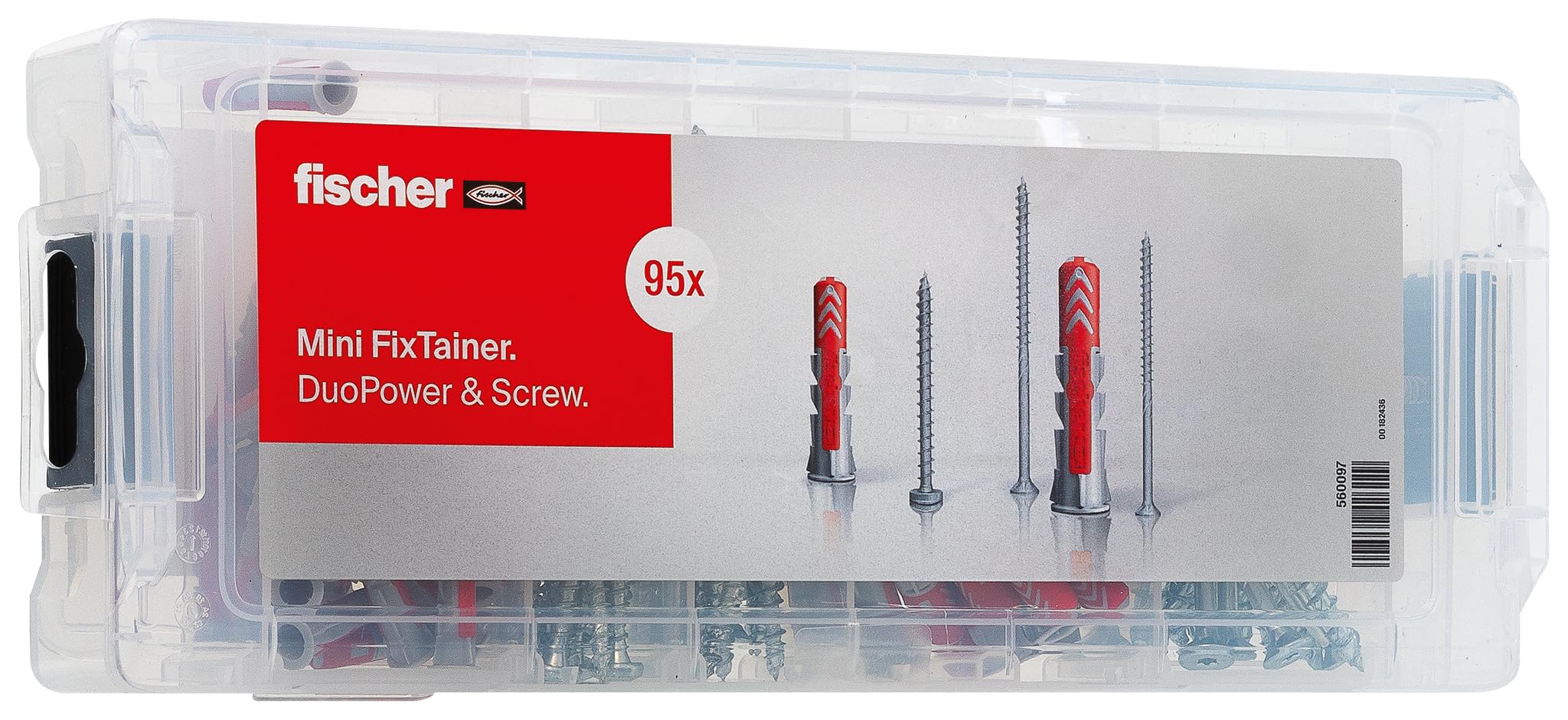 fischer Mini FixTainer DuoPower with PowerFast II Chipboard Screw