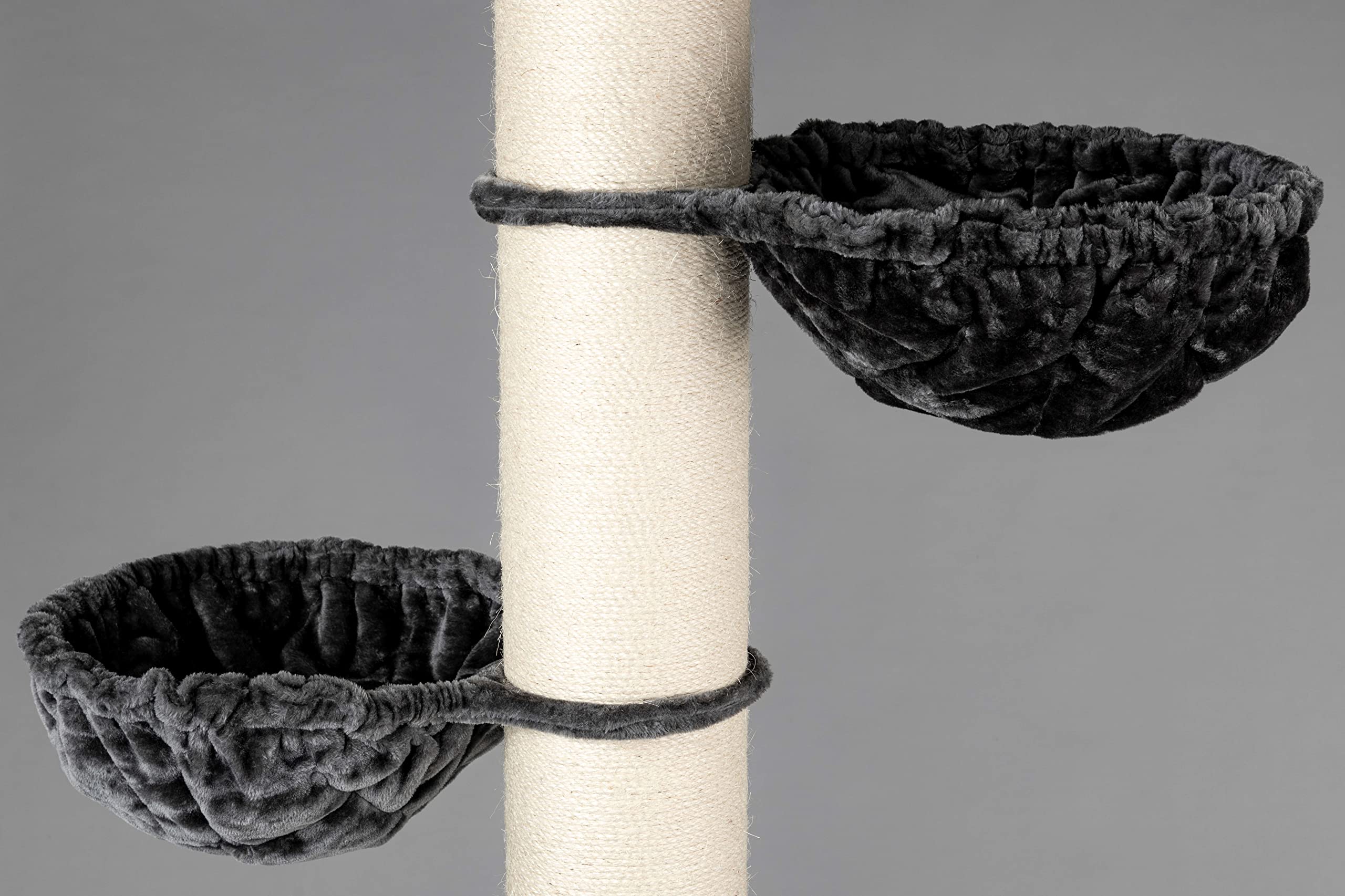 RHRQuality Cat tree for large cats Maine Coon Tower Dark Grey floor to