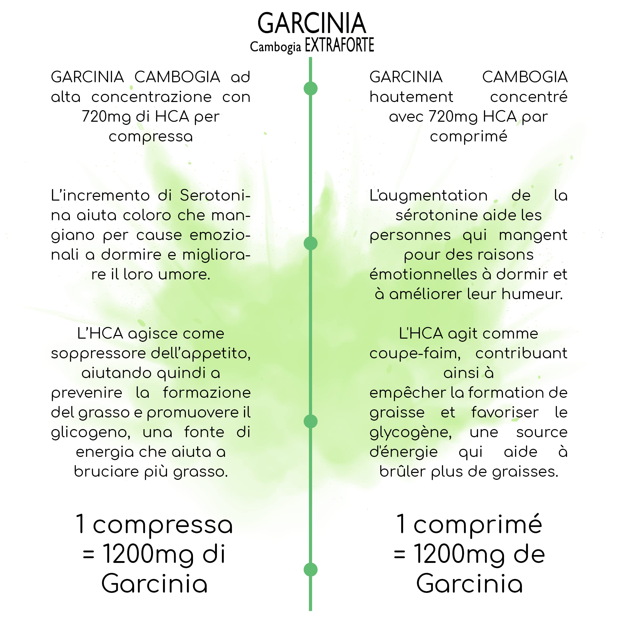 1 confezione ALA 800 60cpr + 1 confezione GARCINIA CAMBOGIA EXTRAFORTE 60cpr | compresse ad alto dosaggio | 400mg di Acido Alfa Lipoico e 1200mg di Garcinia Cambogia