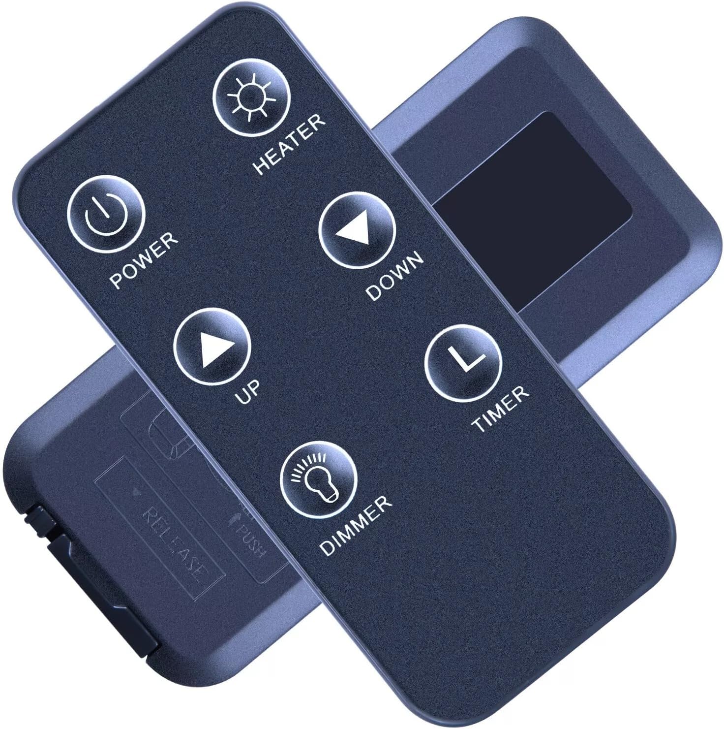 ZWP Replacement Remote Control showing the battery compartment on the back