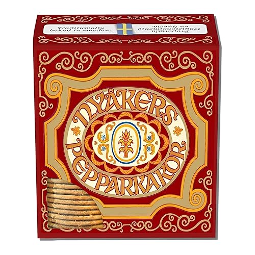 Nyaker Swedish Gingersnap Cookies Twin Sleeve, 10.6 onzas (paquete de 3: 31.8 onzas en total)