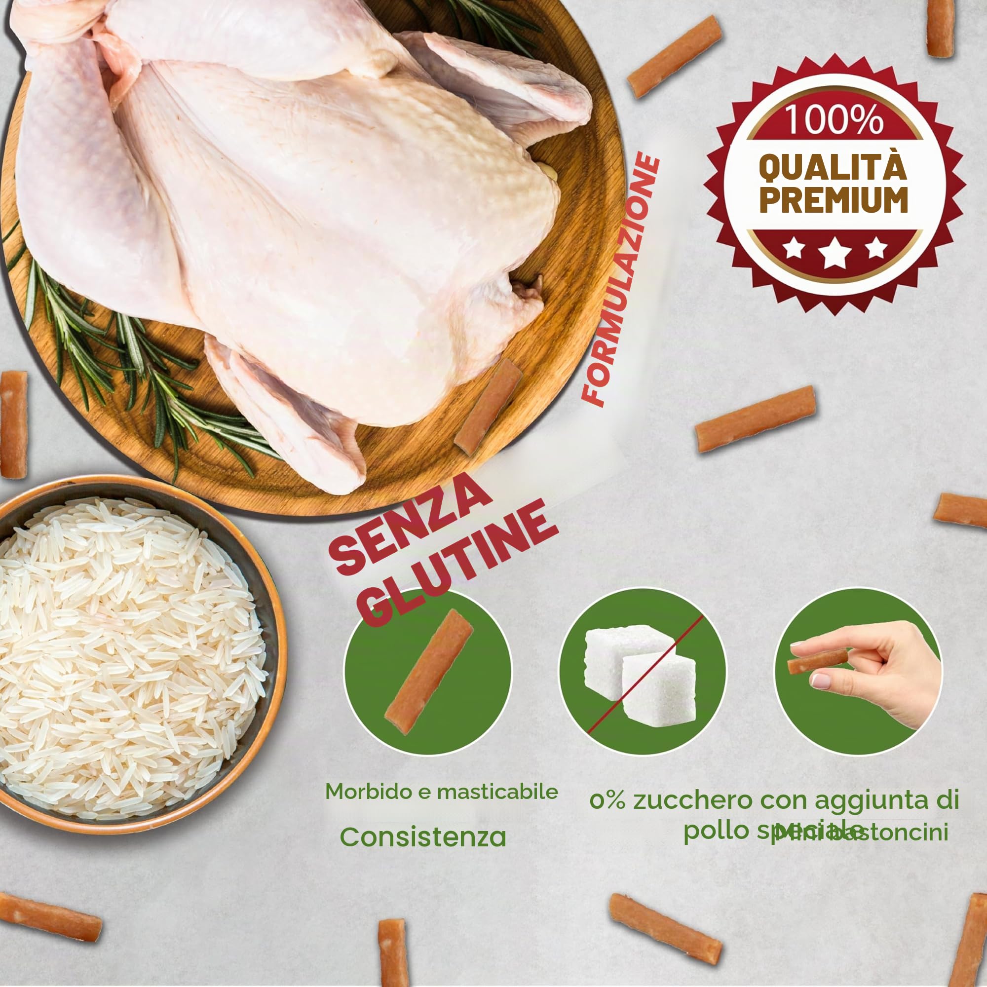 Trixie Premio Mini Sticks, Hühnchen Reis 50 g