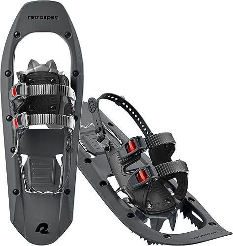 Retrospec Drifter Plus 2325 Inch Backcountry and Mountaineering Show Shoes, Durable All Terrain with Secure Double Ratchet Binding, Steel Toe