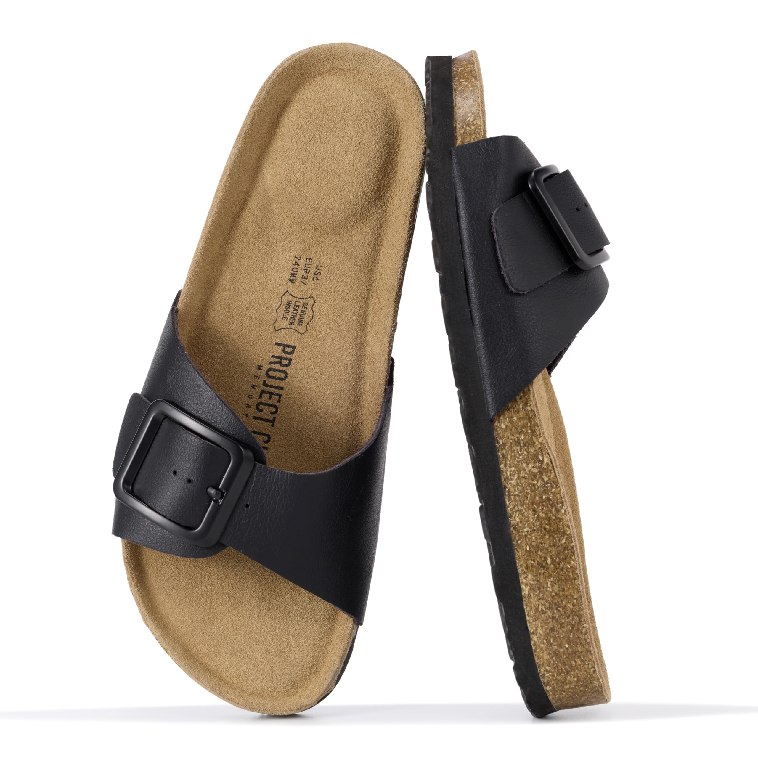 Project Cloud 100% Genuine Leather Sandals Women Dressy Beach Essentials Slides for Women Footwear - Lightweight with Memory Foam Insole Sandals for Women 2026 - Womens Slides — view 25