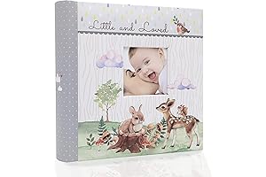 Holoary Baby Photo Album, Woodland Animals Design Keepsake for Baby Boy/Girl